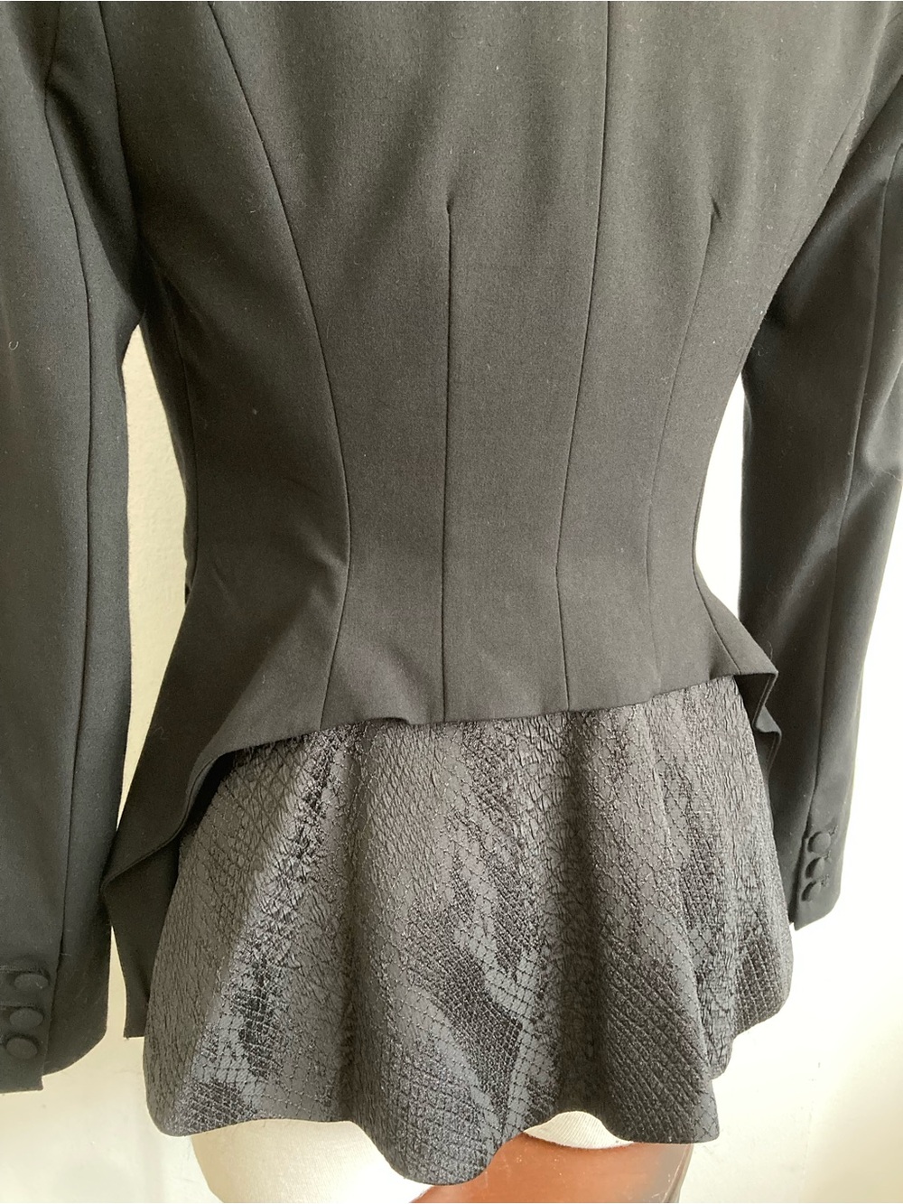 Altuzarra Black Tailored Peplum Blazer - Picture 5 of 11